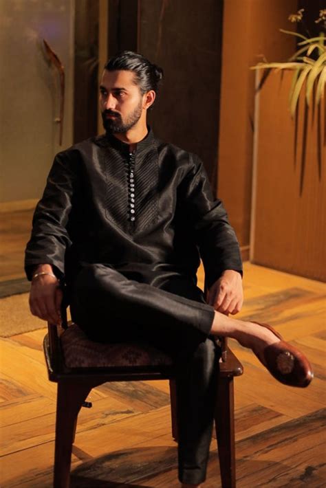 Black Kurta for Men