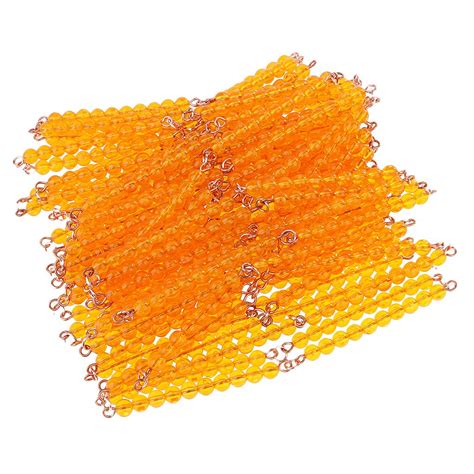 Segolike 100 Pieces of Ten-Beads Bars Chain for Kids Decimal System ...