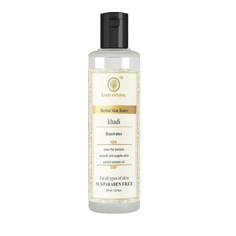Khadi Natural Herbal Skin Toner, Rosewater, 210 ml, Relaxes Senses ...