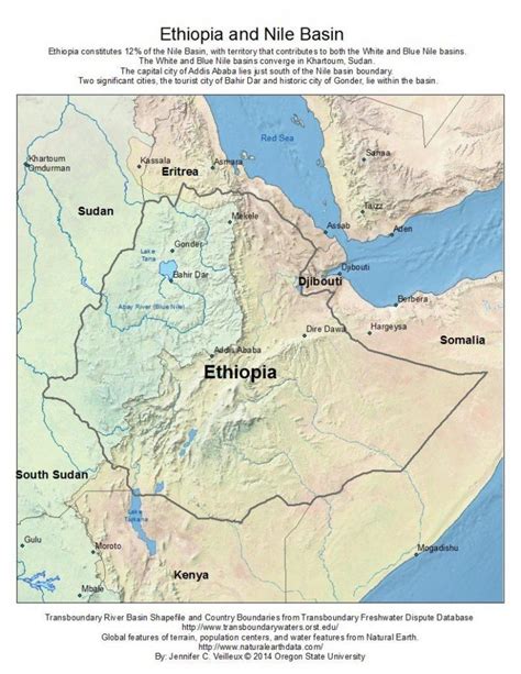 Ethiopian Plateau Located On Map