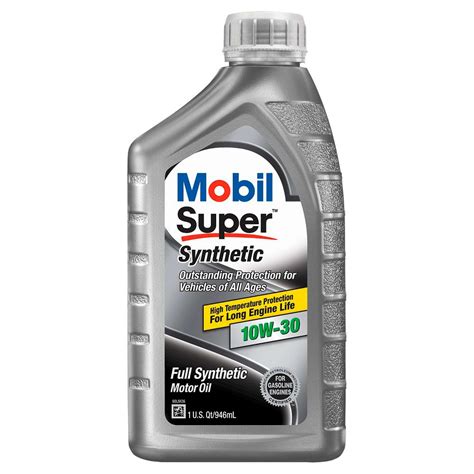 Aceite Mobil Super Sintético 10W30 1 Cuarto MOBIL SUNSYN1030-C06 | Do ...