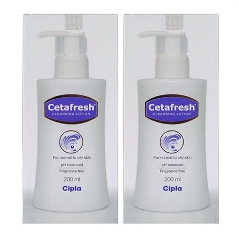 Cipla Cetafresh Cleansing Lotion, 200 ml (Pack of 2) : Amazon.in: Beauty