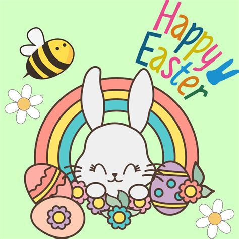 Happy Easter Day Coloring Page | Coloring Pages Mimi Panda