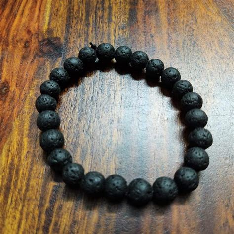 Black Lava stone Bracelet for Shani & Root chakra | Kalyanastrogems