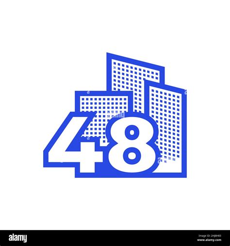 House number 48 sign Stock Vector Images - Alamy