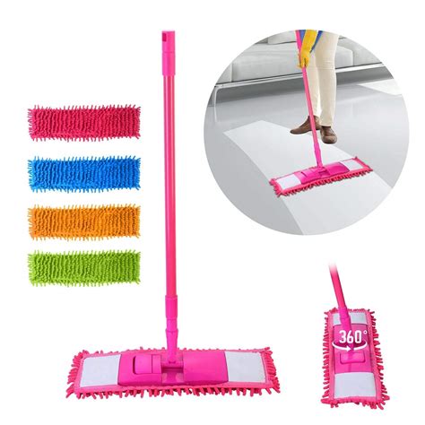 Trulicity Microfiber Wet and Dry Flat Cleaning Mop with Adjustable ...