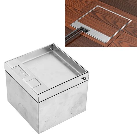 Recessed Floor Box Cover Floor Cover With Brass Flip Lids, Duplex, A