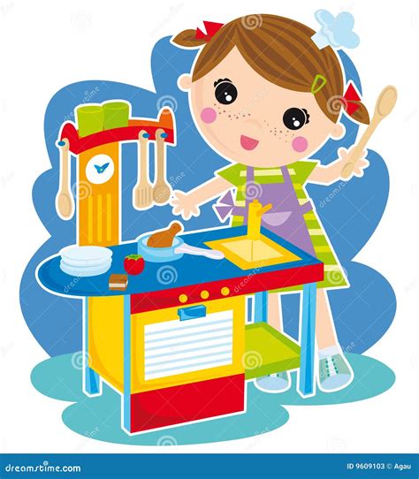 Play kitchen clip art