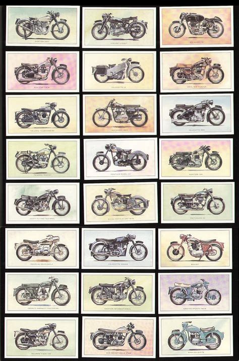 British Motor Cycles 1950s Norton 500t Bsa Star Twin Triumph ...