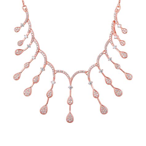 GIVA 925 Silver Rose Gold Celebration Necklace | Gifts for Girlfriend ...