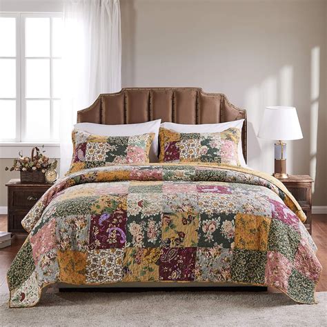 Amazon.com: Greenland Home Antique Chic Authentic Patchwork Cotton ...
