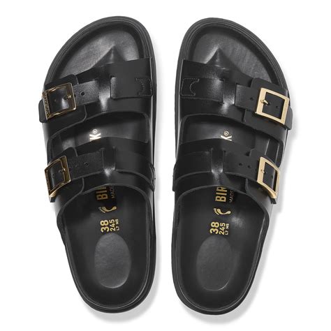 St Barths Natural Leather Black | BIRKENSTOCK