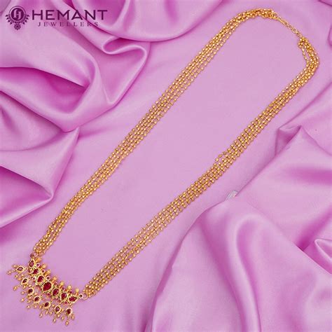 Traditional Maharashtrian Kolhapuri Micro Gold Plated Dot Mala Puneri ...