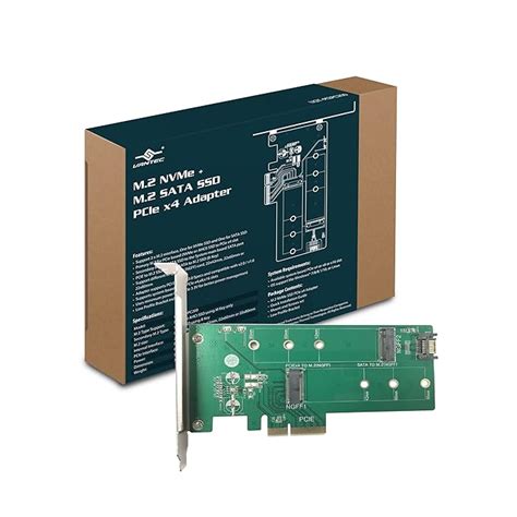 Amazon.in: Buy Vantec M.2 NVMe + M.2 SATA SSD PCIe x4 Adapter (UGT ...