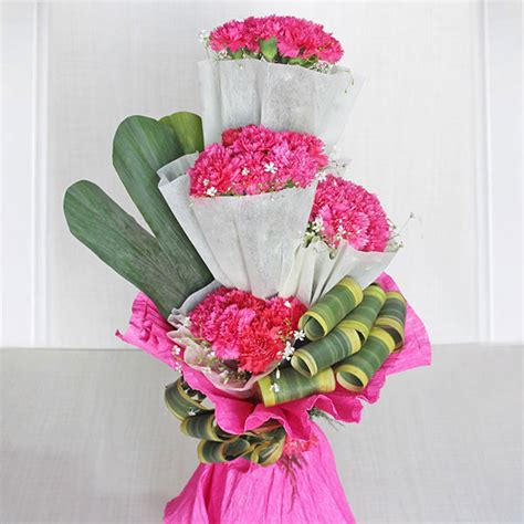 Send Eye-Catching Pink Carnation Arrangement Online - PR17MD104MD17 ...