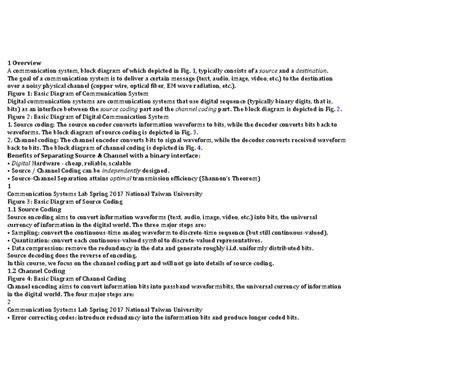 Communication Systems Lab: Overview of Sampling & Modulation Techniques ...