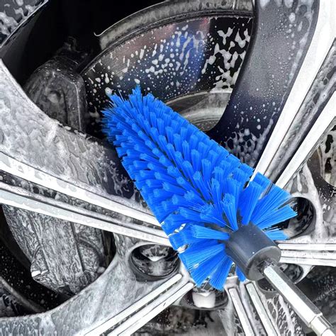 Hxlamzoo Drill Brush for Car Wheel and Bottle, Highly Dense and Durable Car Cleaning Brush for ...
