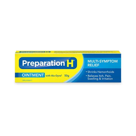 Preparation h multi symptom hemorrhoid treatment cream with bio dyne ...