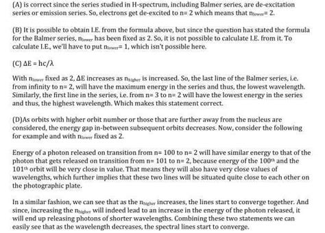 Given, for H-atomSelect the correct options regarding this formula for ...