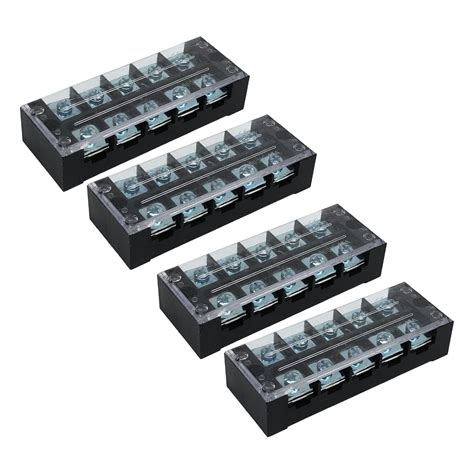 Terminal Strip Block, Easy Wiring Dual Row PC Shell Screw Terminal ...