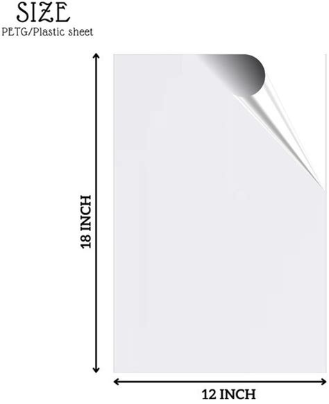 Lonaar PETG 1mm Thickness Sheet With Double Sided Protective Film 6 ...