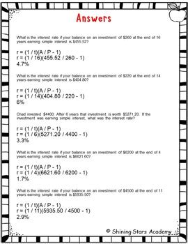 Simple Interest Problems Math 5th Grade 的图像结果