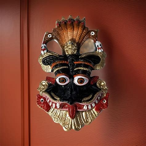 Buy Salvus APP SOLUTIONS Sacred Metal Narsingh Kirtimukha Wall Hanging ...