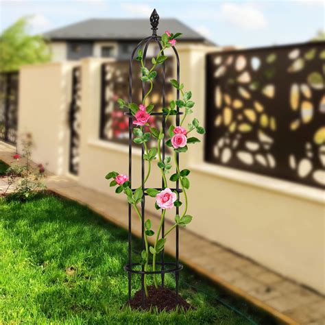 Buy Lalahoni Garden Trellis for Climbing Plants Outdoor, Reinforced 6ft ...
