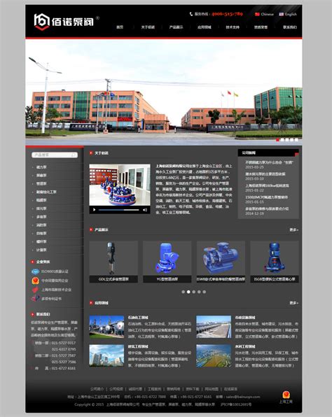 上海佰诺泵阀有限公司网站设计_网站设计_利晶设计机构