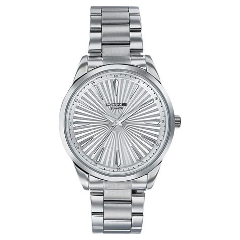 Buy Online Sonata Poze Quartz Analog White Dial Metal Strap Watch For ...