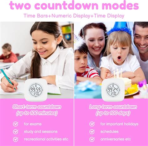 LIFFMUSE Visual Timer for Kids, 100 Minute Day Visual Digital India | Ubuy