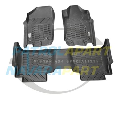 ARB Floor Mat Set - Nissan Navara NP300 D23 Dual Cab S1-4