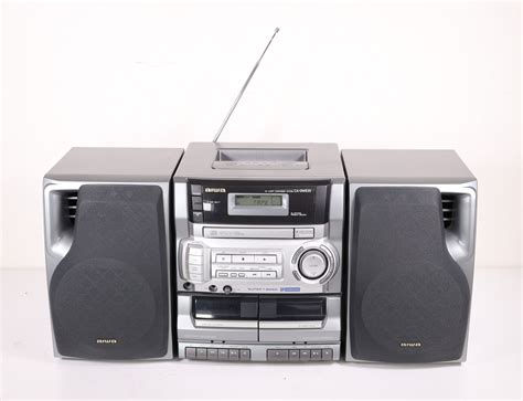 Aiwa CA-DW635 CD Carry Component System Dual Cassette Player Recorder