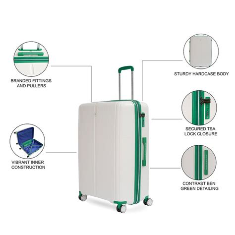 United Colors of Benetton Emerald Hard Luggage — BAGLINE