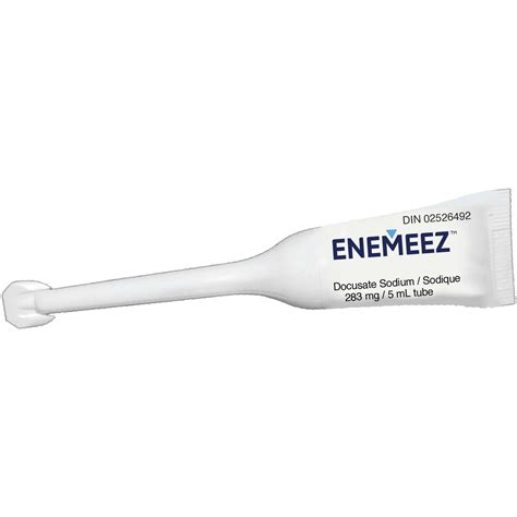 Docusate Sodium Mini-Enema for Fast Relief of Constipation - Easy Use, Non-Irritating Formula ...