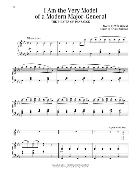 Gilbert & Sullivan "I Am The Very Model Of A Modern Major-General (from ...