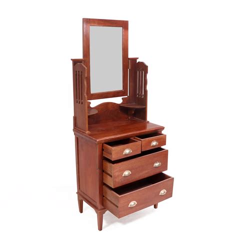 Compact 2 Part solid wood dressing table