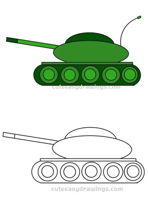 Image result for Tank Drawing Easy