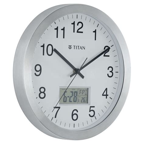 Buy Online Titan Metallic Anadigi Wall Clock with Digital Display - 30 ...