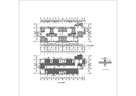 抚顺市某居住区7层框架结构商住楼建筑设计CAD图纸（四栋联立式）_住宅小区_土木在线