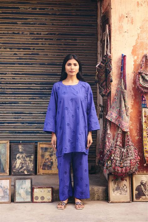 Falak Blue Co-ord Set – Gulabo Jaipur