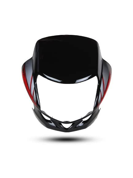 Pikpart Head Light Visor Fit for CD Deluxe N/M Black (Red STK) (Pack of ...