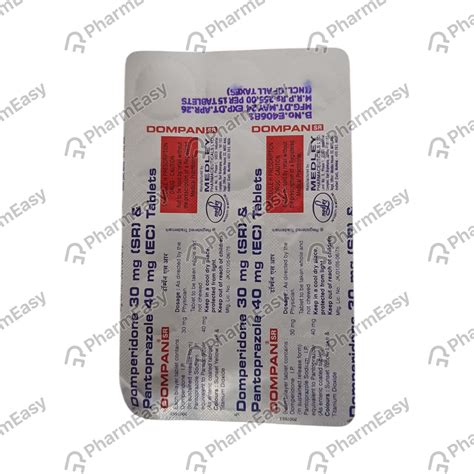 Dompan Sr Strip Of 15 Tablets: Uses, Side Effects, Price & Dosage ...