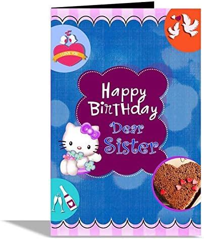 Happy Birthday Dear Sister Greeting Card : Amazon.in: Office Products