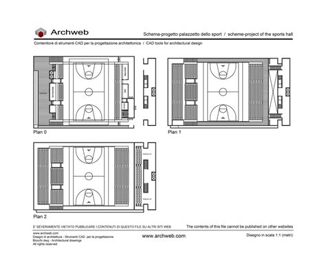 Instalaciones deportivas y tribunas - Archweb dwg