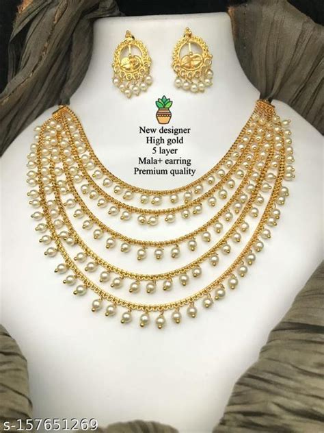 NEW-DESINGER-HIGH-GOLD-MALA+ERRAING-PREMIUM-QUALITY-SET – Shefit