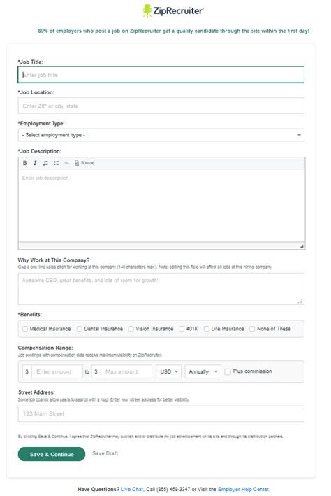 Image result for ZipRecruiter Job Posting