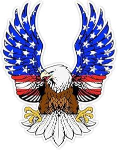 Graphix Point Eagle Sticker - America USA Flag Eagles Vinyl Decal Car ...