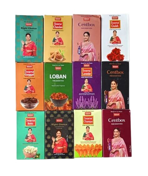 Moksh Dry Dhoop Sticks Pack of 12 fragnances : Amazon.in: Home & Kitchen