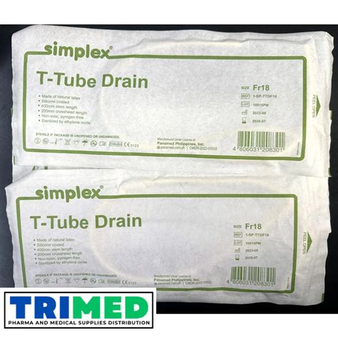 T-tube drain (SIMPLEX) FR18 1's | Shopee Philippines